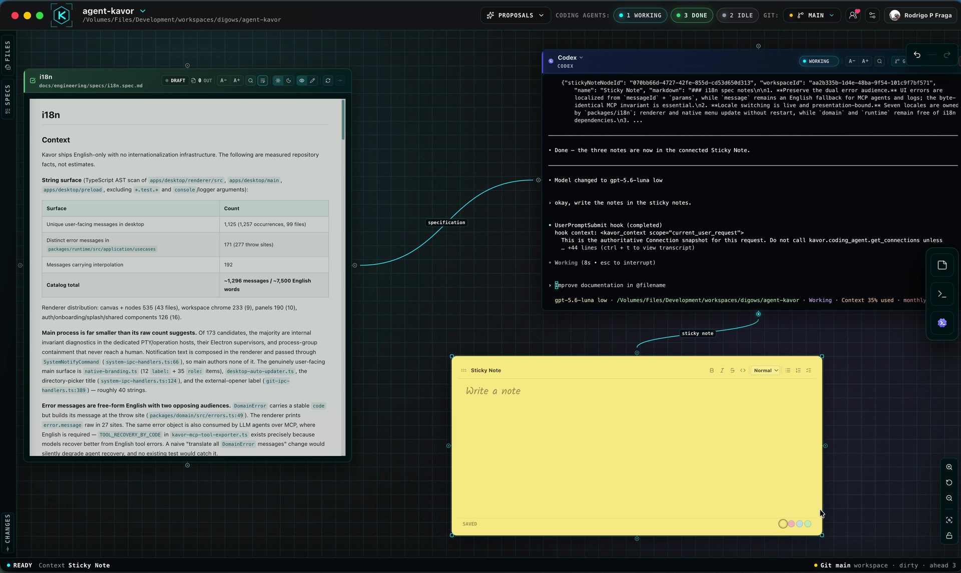 Turn a Specification into durable context.